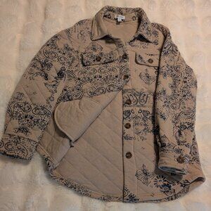 Paisley Quilted Shacket